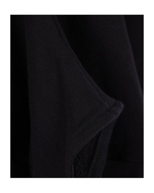 Yohji Yamamoto Black Liy/C French Terry Flared Hoodie