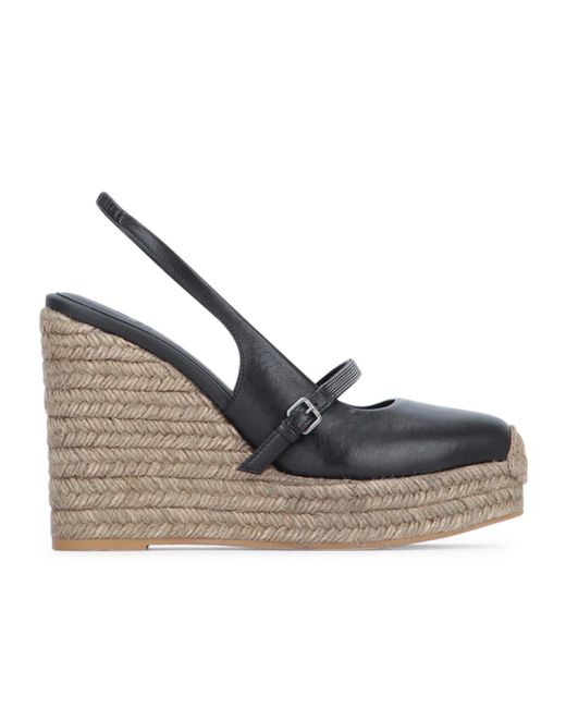 Brunello Cucinelli Gray Wedge Sandals