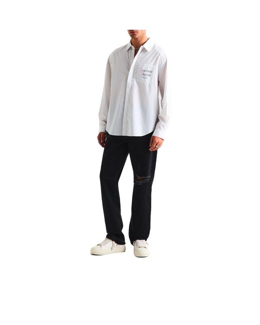 Represent White Solid Color Low-Top Trainers for men
