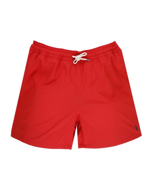 Polo Ralph Lauren Logo Embroidered Swim Trunks for men