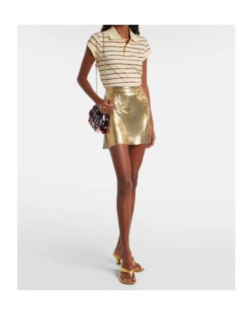 Rabanne Natural Chainmail Miniskirt