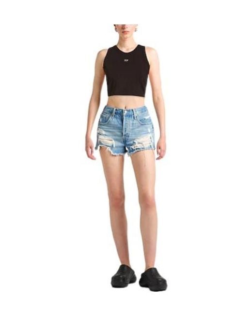 DIESEL Black Top Cotton, Elastane