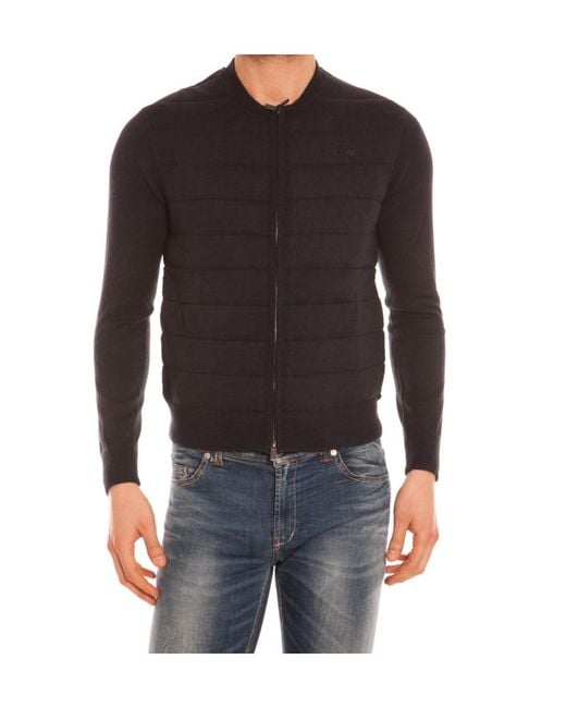 Armani Jeans Black Long Sleeve Casual Jacket for men