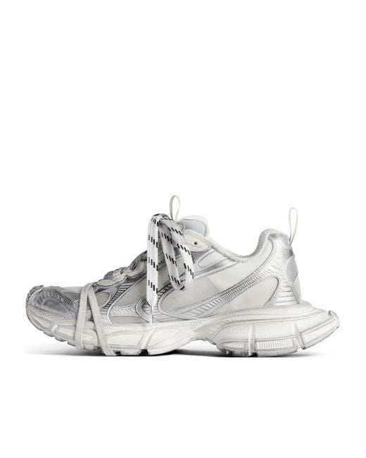 Balenciaga White 3 Xl Lace-Up Sneakers for men