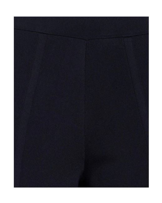 Max Mara Blue Loose Knit Casual Pants