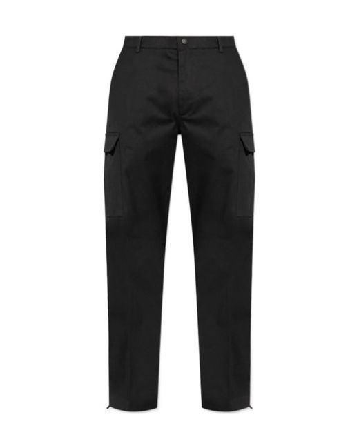 Moncler Black Cargo Tailored Trousers for men