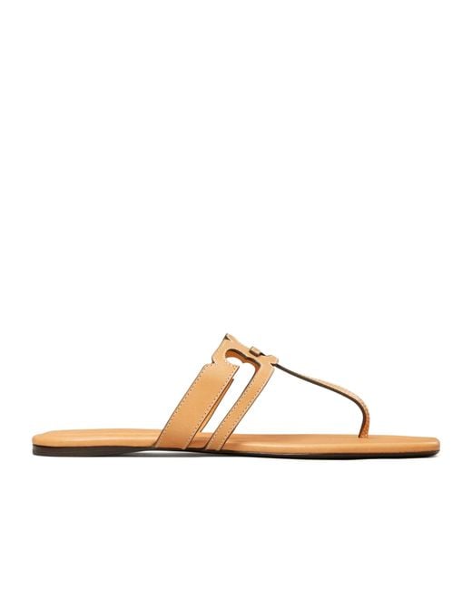 Tory Burch Metallic Ines T-Strap Sandals