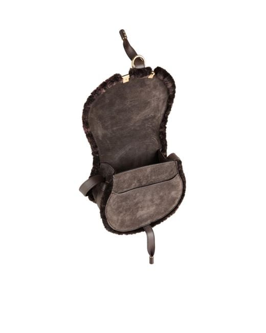 Chloé Gray Small Saddle Bag