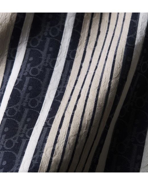Dior Multicolor Iviera Oblique Sun Stripes Overshirt for men