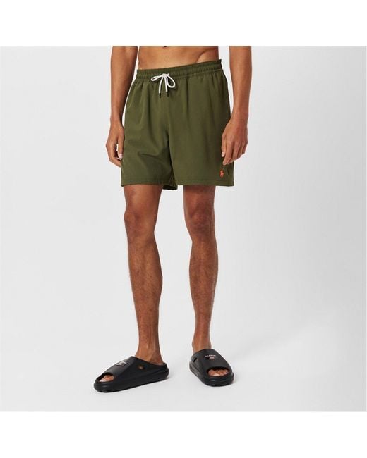 Polo Ralph Lauren Green Traveller Swim Shorts for men