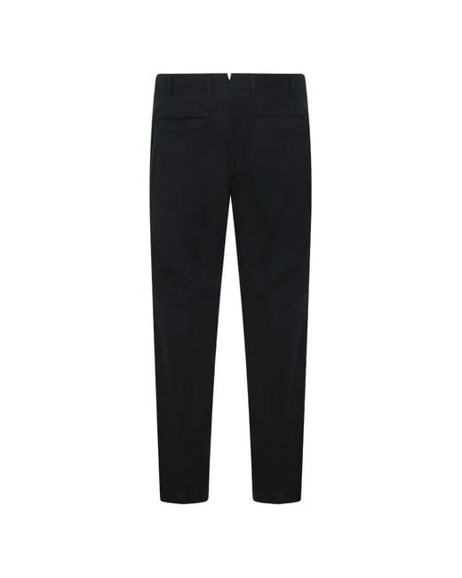Pt Pantaloni Black Pt Torino Tapered Pleated Pants for men