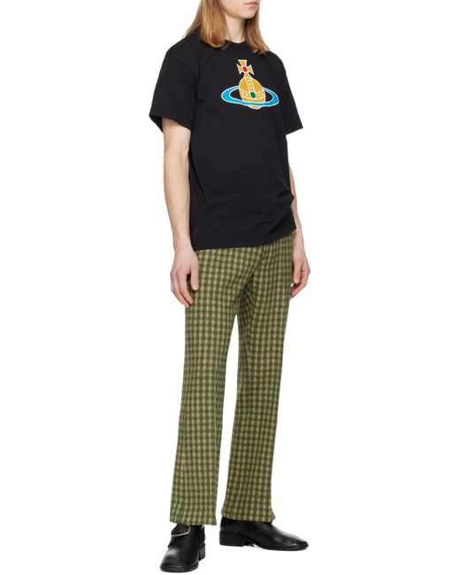Vivienne Westwood Black Orb Logo Tee for men