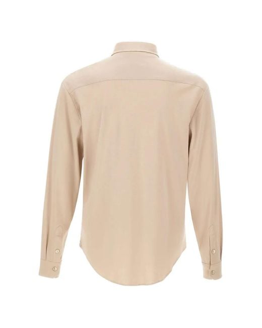 Eleventy White Classic Long-Sleeve Shirt for men