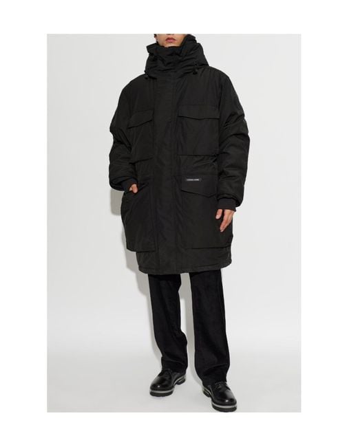 Canada Goose Black Long-Sleeve Hooded Down Jacket for men