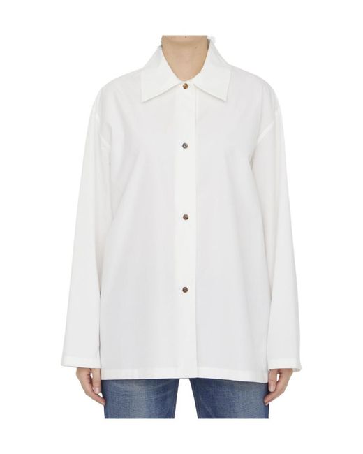 The Row White Rigel Buttoned Shirt