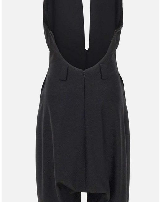 Coperni Black Double Zip Halterneck Jumpsuit