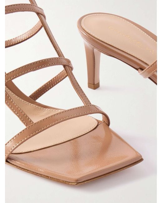 Gianvito Rossi Metallic Mondry 55Mm Leather Sandals
