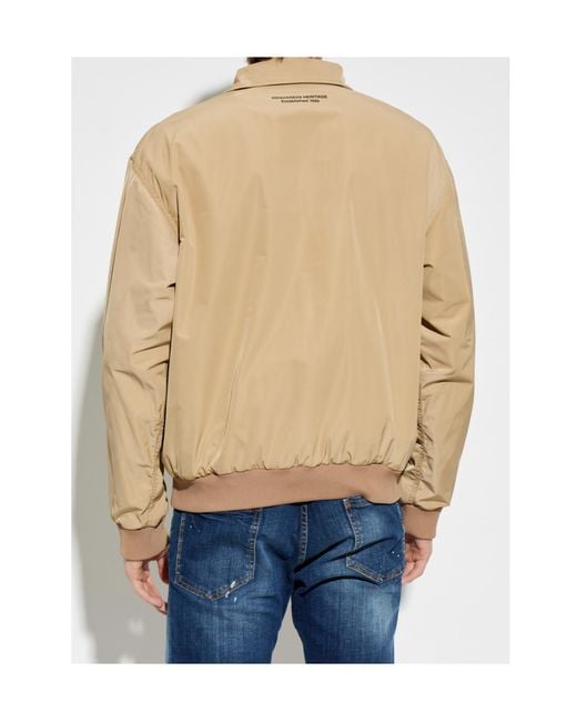 DSquared² Natural Bomber Jackets for men