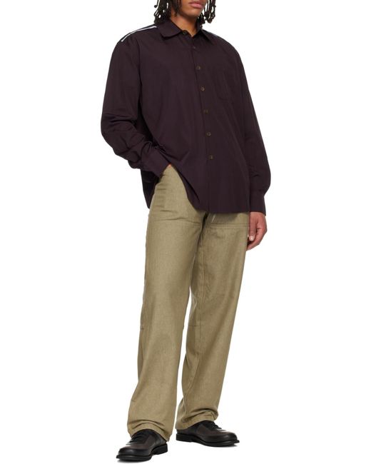 Our Legacy Brown Long Sleeve Shirt for men