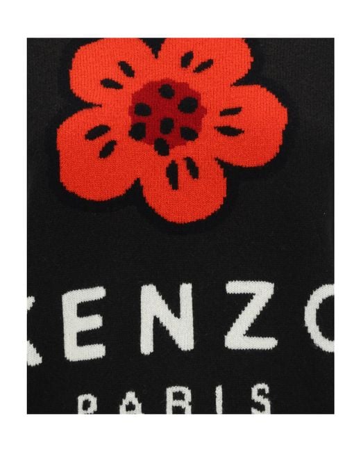 KENZO Black Boke Flower Knitted Jumper