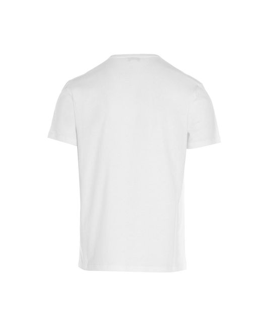 McQueen White Logo Embroidered T-Shirt for men