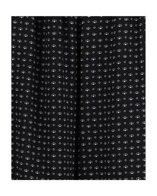Ermanno Scervino Black Geometric Wide-Leg Pants