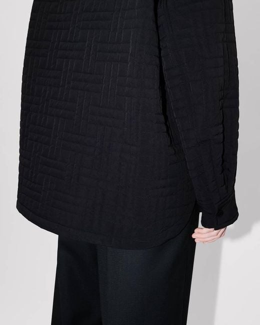 KENZO Black Zip-Up Quilted Jacket