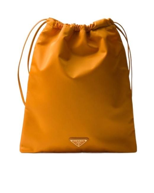 Prada Orange Re-Nylon Pouch