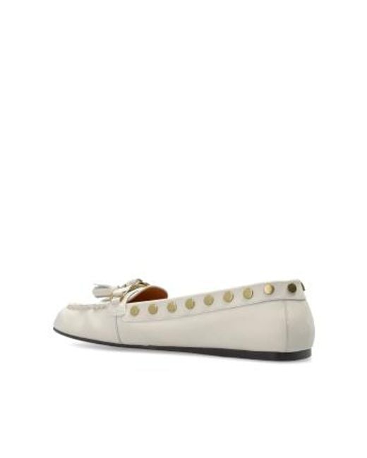 Isabel Marant Natural Faxel Loafers