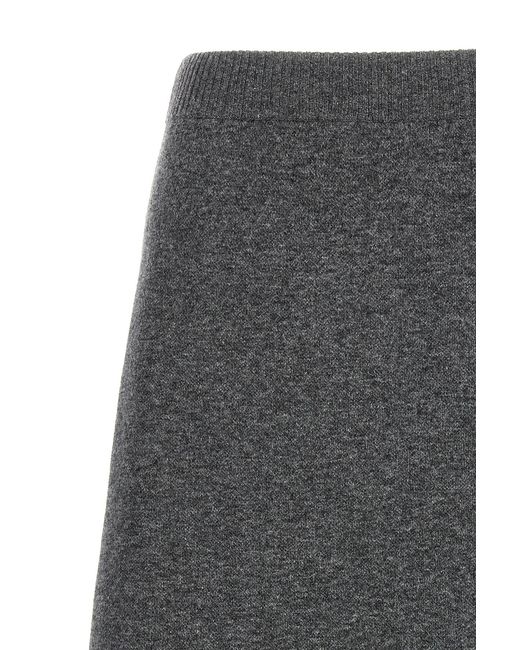 Brunello Cucinelli Gray Cashmere Skirt
