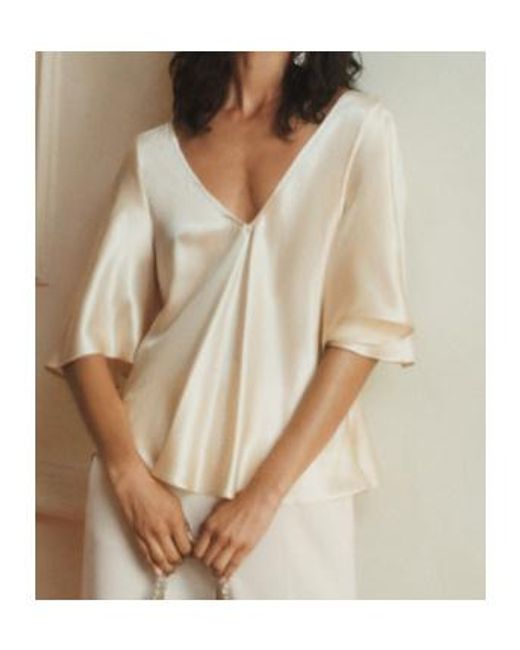 Marella Natural Silk Satin Blouse