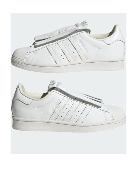 Adidas Originals White Superstar Sneakers
