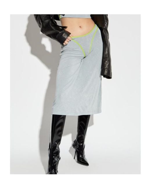 DIESEL Blue O-Fine Low-Rise Skirt