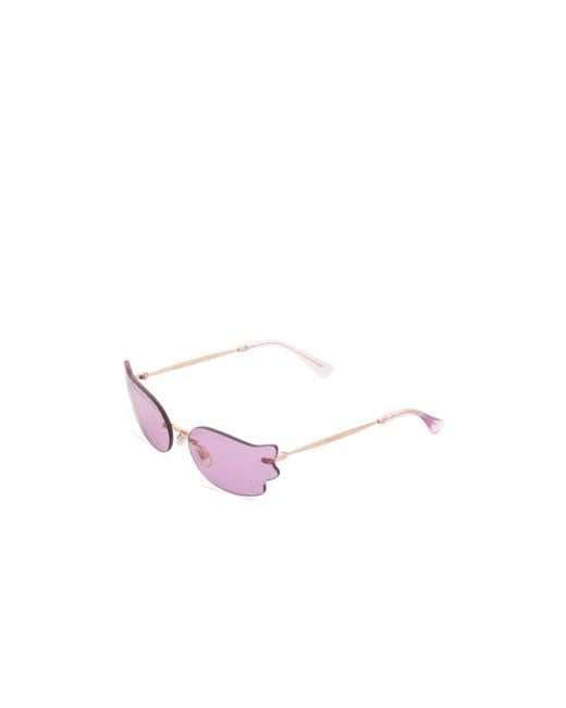 Jimmy Choo White Eyewear Cat-Eye Sunglasses