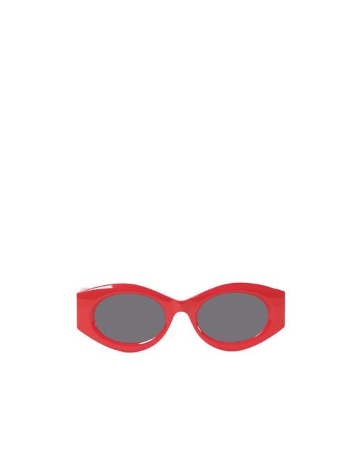 Alaïa Red Alaïa Cat Eye Frame Sunglasses