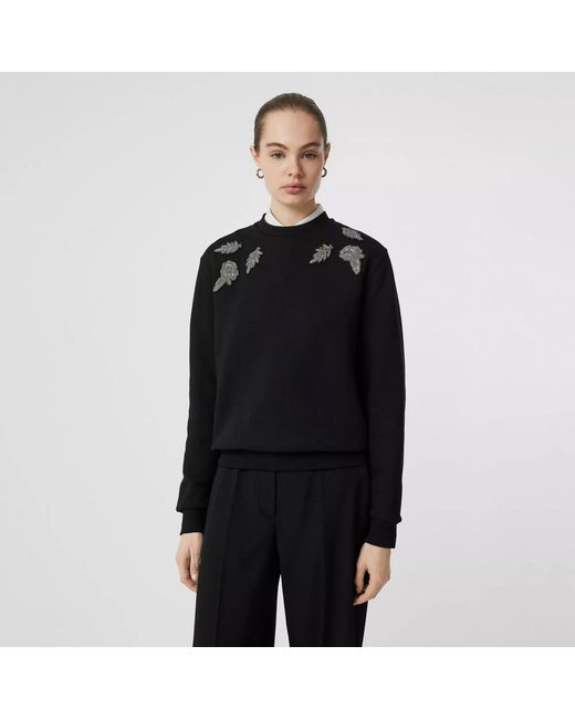 Burberry Black And Silk Pattern Sweater