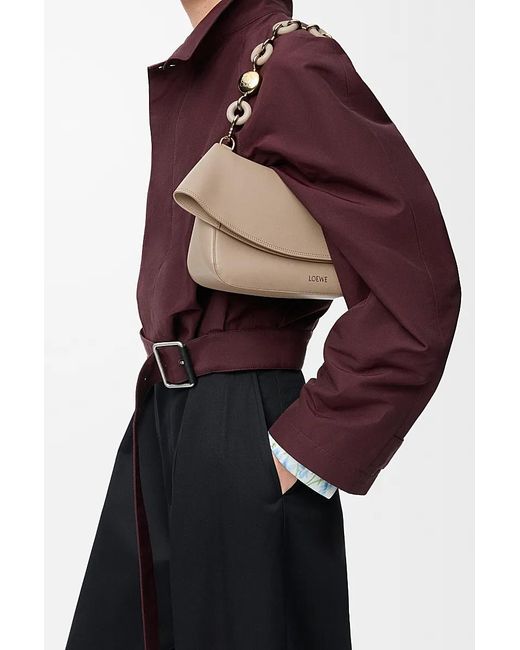 Loewe Natural Medium Leather Ola Shoulder Bag