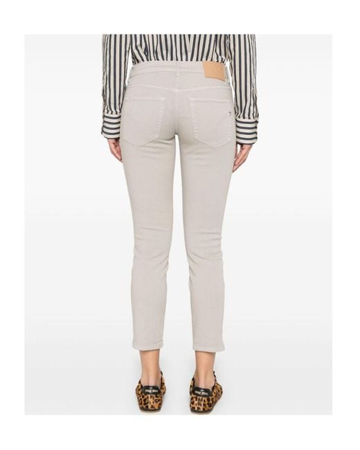 Dondup Gray Belt-Loop Jeans