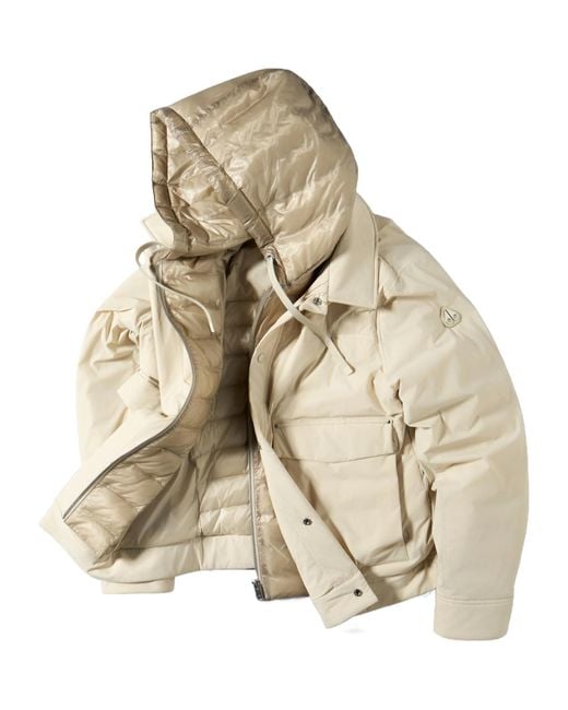 Moose Knuckles Natural Long-Sleeved Down Jacket for men