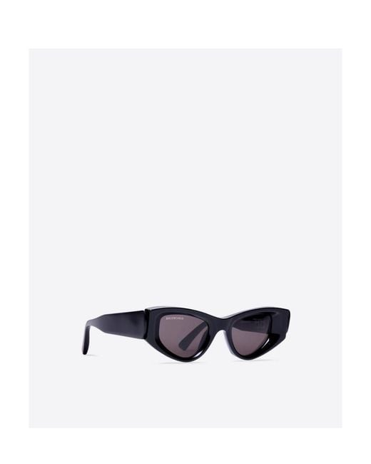 Balenciaga White Occhiali Da Sole Odeon Cat Da Donna