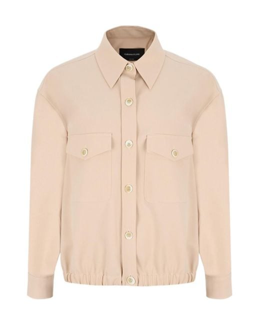 Fabiana Filippi Natural Shirt-Style Casual Jacket