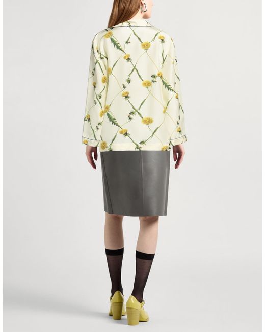 Burberry Metallic Floral Print Shirt
