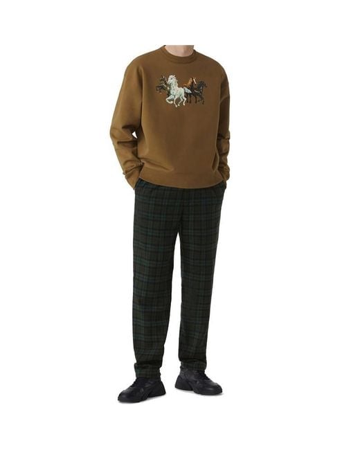 KENZO Green Chevaux Sweatshirt for men
