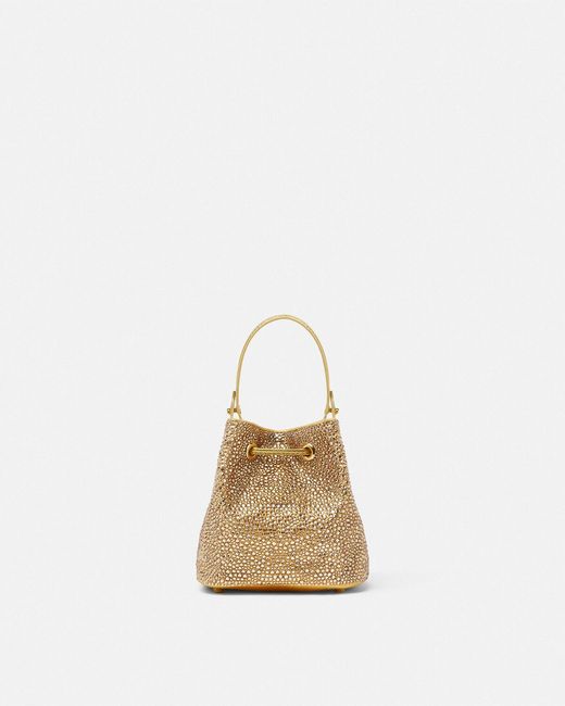 Versace Natural La Medusa Drawstring Mini Bag