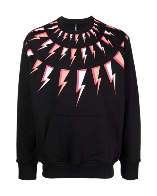 Neil Barrett Black Long-Sleeved Sweater for men