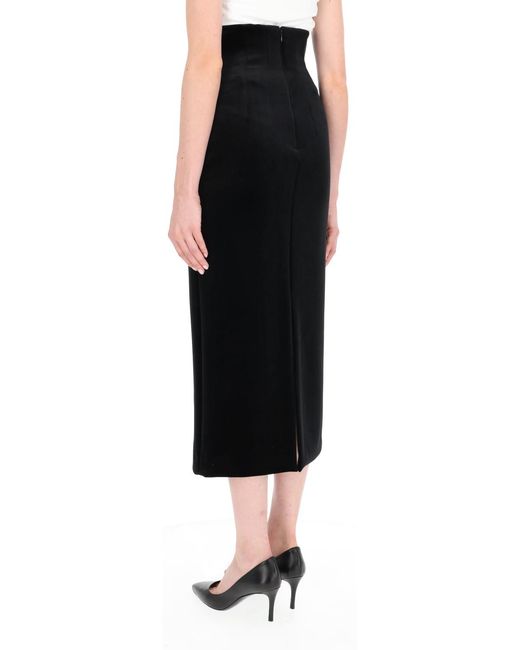 Philosophy Di Lorenzo Serafini Black High Waist Pencil Skirt