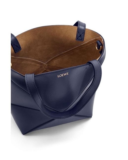Loewe Blue Mini Puzzle Fold Tote Bag