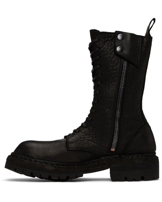 Guidi Black X Stylezeitgeist Lace-Up Boots for men