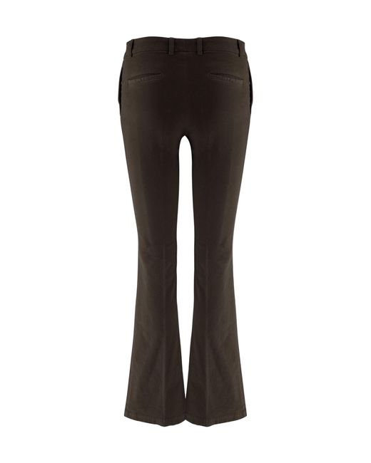 Ql2 Black Matisse Stretch Velvet Flared Pants