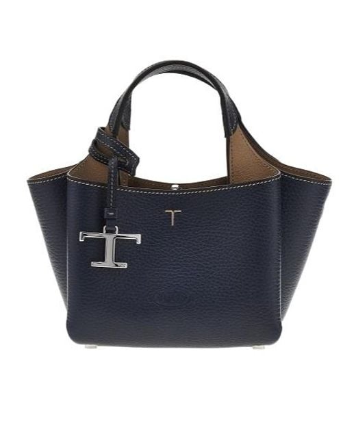 Tod's Blue Dual-Handle Shoulder Bag